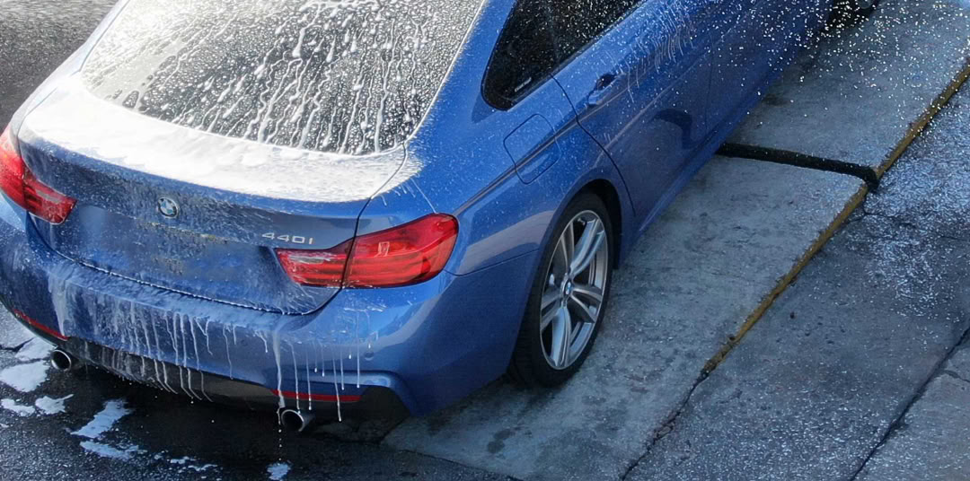 Hand Wash blue BMW Boca Car Wash East Boca Raton